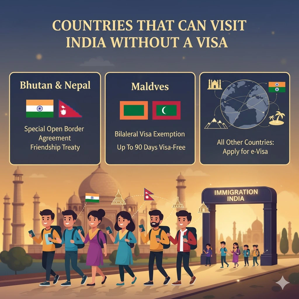 Visa Free Countries for India