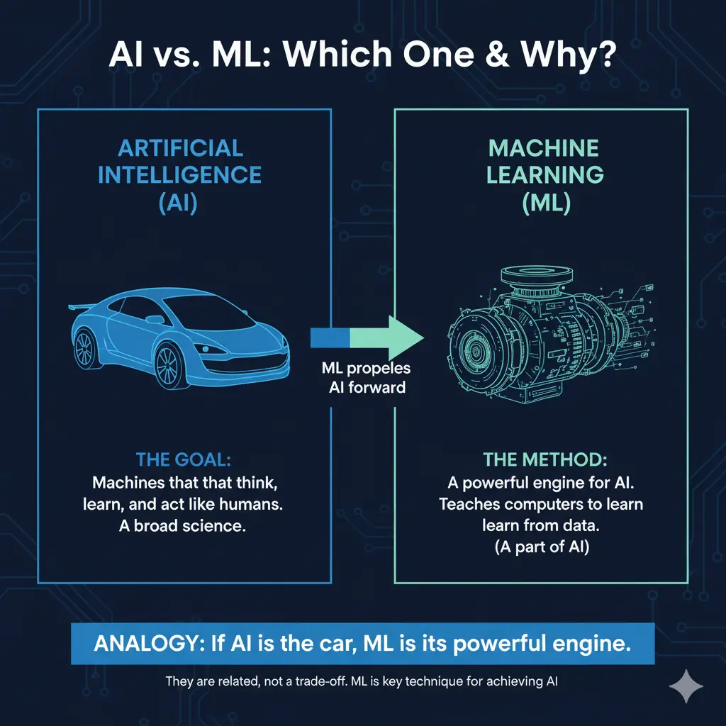 Difference Between AI and Machine Learning