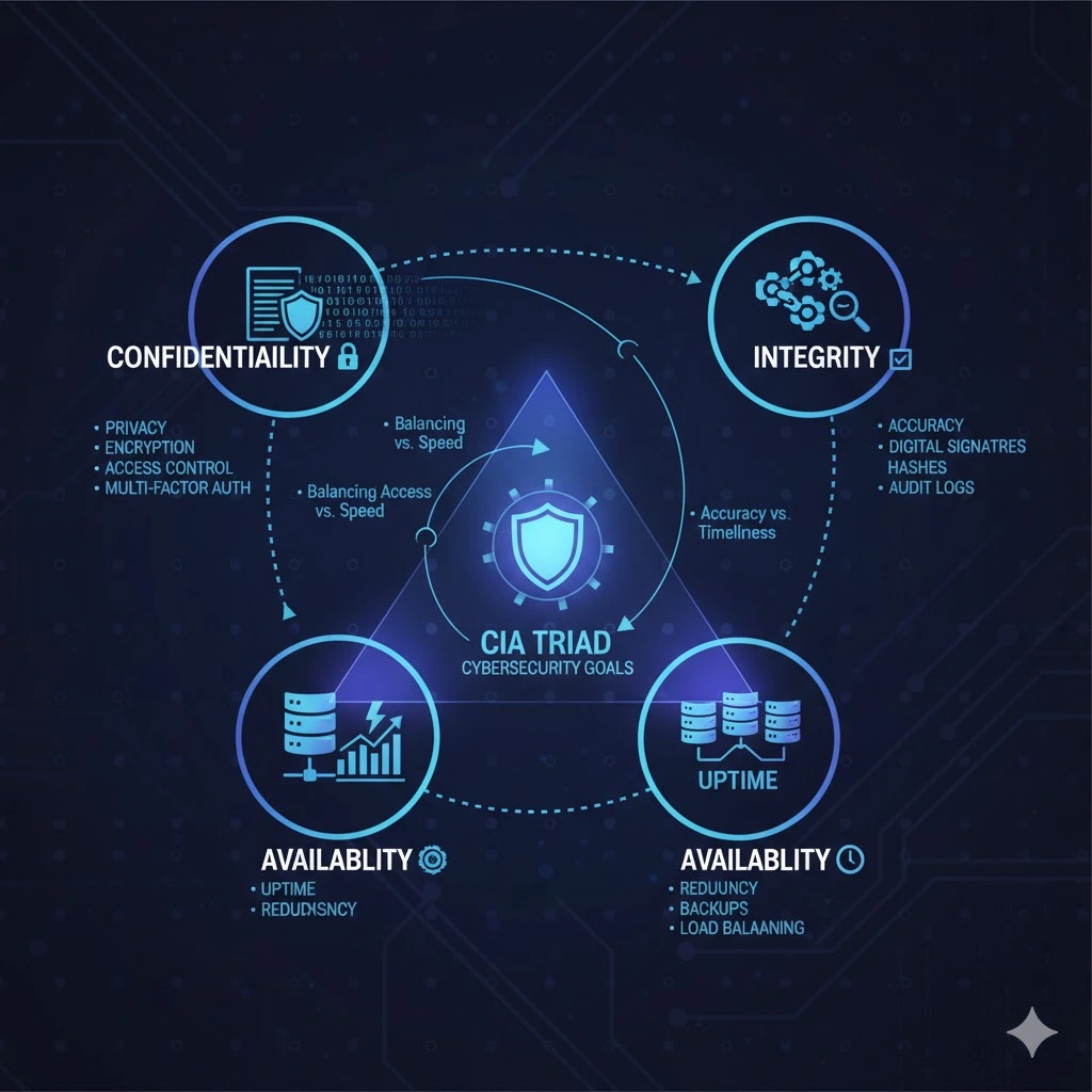 what are the three goals of cybersecurity